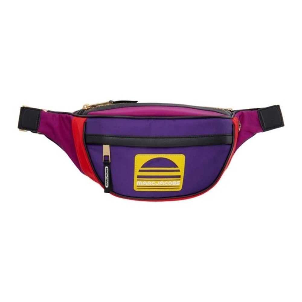 Marc Jacobs Hip Shot Belt Bag M/L Purple VTG Sport Nylon Fanny Pack MSRP $195
